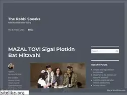 Sites similar to therabbispeaks.wordpress.com