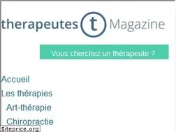 Sites similar to therapeutesmagazine.com