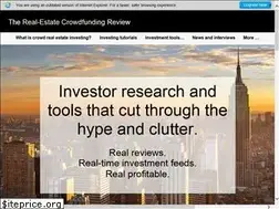 Sites similar to therealestatecrowdfundingreview.com