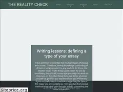 Sites similar to therealitycheck.org