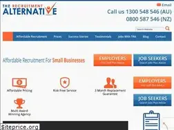 Sites similar to therecruitmentalternative.com.au