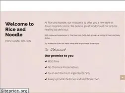 Sites similar to thericeandnoodle.com