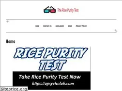 Sites similar to thericepuritytestt.com