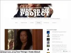 Sites similar to therideordieproject.com