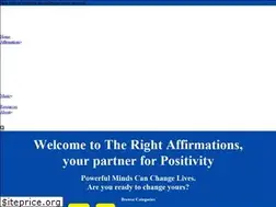 Sites similar to therightaffirmations.com