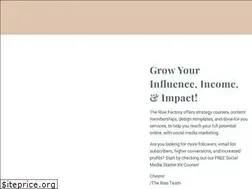 Sites similar to therisefactory.com