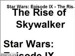 Sites similar to theriseofskywalker.com