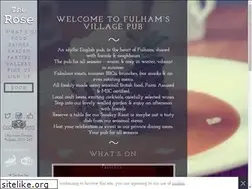 Sites similar to therosefulham.co.uk