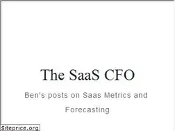 Sites similar to thesaascfo.com