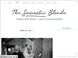 Sites similar to thesarcasticblonde.com