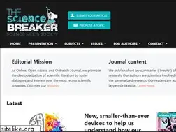 Sites similar to thesciencebreaker.com