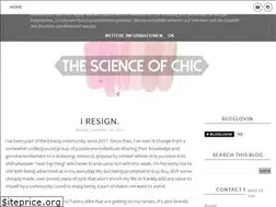 Sites similar to thescienceofchic.blogspot.com