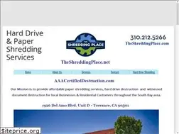 Sites similar to theshreddingplace.net