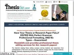 Sites similar to thesisedit.com