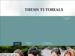 Sites similar to thesistutorials.net