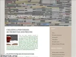 Sites similar to thesiswritingmanuals.com