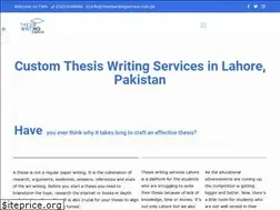 Sites similar to thesiswritingservice.com.pk