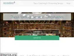 Sites similar to thesiswritingservice.net