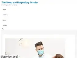 Sites similar to thesleepandrespiratoryscholar.com