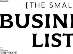 Sites similar to thesmallbusinesslist.com