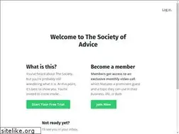 Sites similar to thesocietyofadvice.com