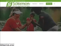 Sites similar to thesolomonfoundation.org