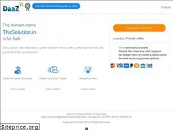 Sites similar to thesolution.in