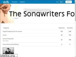 Sites similar to thesongwritersforum.com