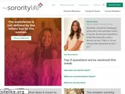 Sites similar to thesororitylife.com