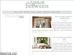 Sites similar to thespacebetweenblog.net