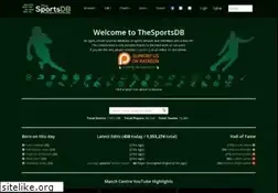 Sites similar to thesportsdb.com