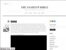 Sites similar to thestartupbible.com