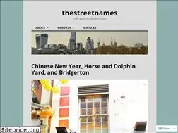 Sites similar to thestreetnames.com