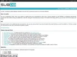 Sites similar to thesubdb.com