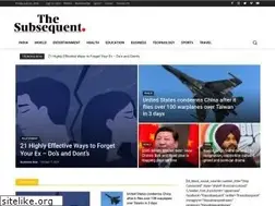 Sites similar to thesubsequent.com