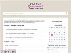 Sites similar to thesuncrosswordanswers.com
