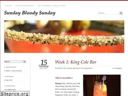 Sites similar to thesundaybloody.wordpress.com
