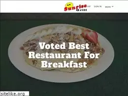 Sites similar to thesunrisegrill.com