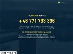 Sites similar to theswedishnumber.com