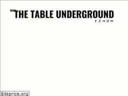 Sites similar to thetableunderground.com