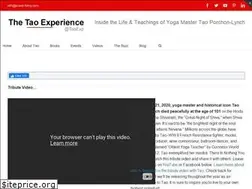 Sites similar to thetaoexperience.com
