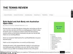 Sites similar to thetennisreview.com
