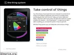 Sites similar to thethingsystem.com