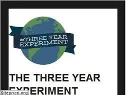 Sites similar to thethreeyearexperiment.com