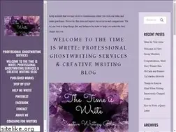 Sites similar to thetimeiswrite.com