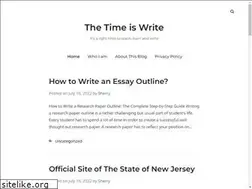 Sites similar to thetimeiswrite.net