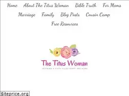 Sites similar to thetituswoman.com