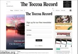 Sites similar to thetoccoarecord.com