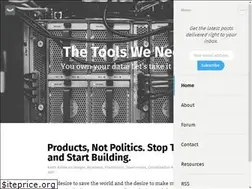 Sites similar to thetoolsweneed.com