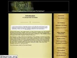 Sites similar to thetruthproblem.info